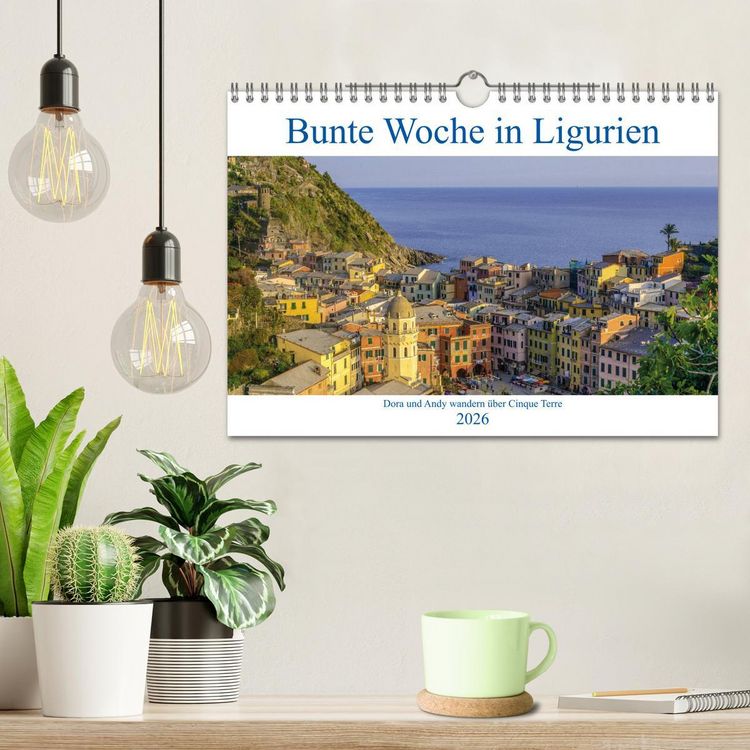 Produktbild: Bunte Woche in Ligurien (Wandkalender 2026 DIN A4 quer), CALVENDO Monatskalender
