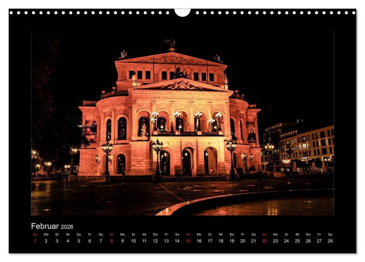 Produktbild: Frankfurt bei Nacht 2026 (Wandkalender 2026 DIN A3 quer), CALVENDO Monatskalender