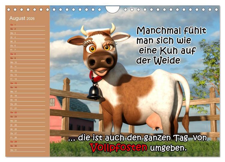 Produktbild: Tierische Toons (Wandkalender 2026 DIN A4 quer), CALVENDO Monatskalender