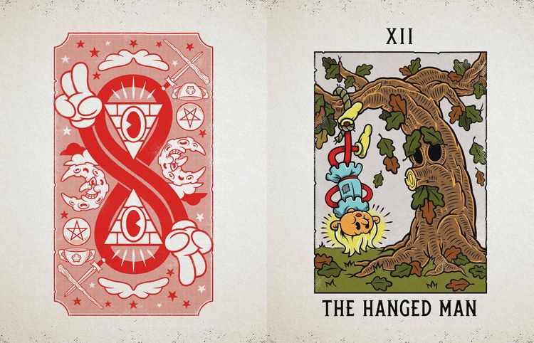 Produktbild: Mystical Medleys: A Vintage Cartoon Tarot Poster Book