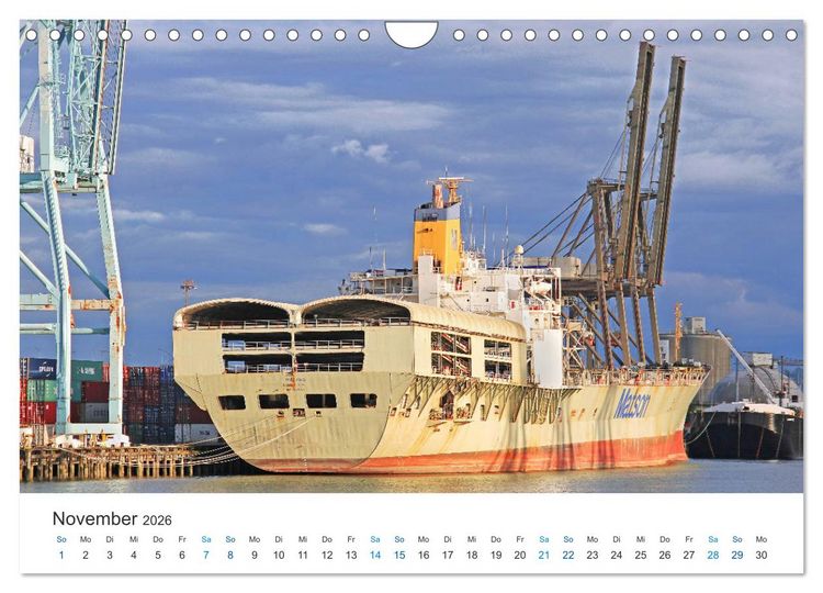 Produktbild: Gro&szlig;e und kleine Schiffe im Seehafen Seattle (Wandkalender 2026 DIN A4 quer), CALVENDO Monatskalender