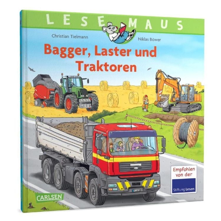 Produktbild: LESEMAUS Sonderbände: Bagger, Laster und Traktoren – Alles über Fahrzeuge