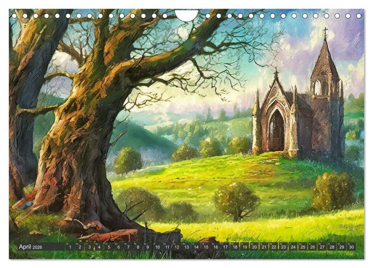 Produktbild: Pl&auml;tze zum Tr&auml;umen (Wandkalender 2026 DIN A4 quer), CALVENDO Monatskalender