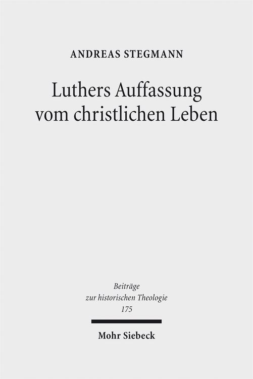 Produktbild: Luthers Auffassung vom christlichen Leben