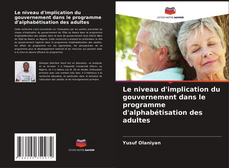 Produktbild: Le niveau d'implication du gouvernement dans le programme d'alphab&eacute;tisation des adultes