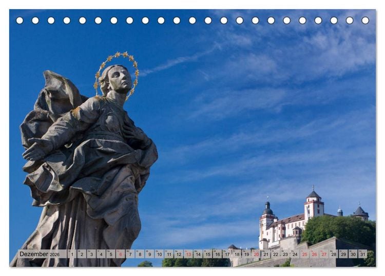 Produktbild: W&Uuml;RZBURG - ALTSTADT IMPRESSIONEN (Tischkalender 2026 DIN A5 quer), CALVENDO Monatskalender