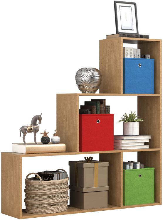 Produktbild: Holz Regal Raumteiler Standregal B&uuml;cher Dubila M