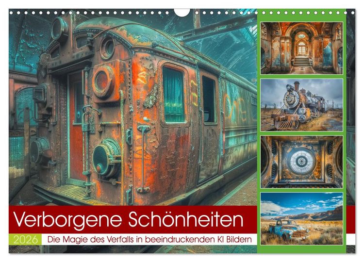 Produktbild: Verborgene Sch&ouml;nheiten (Wandkalender 2026 DIN A3 quer), CALVENDO Monatskalender
