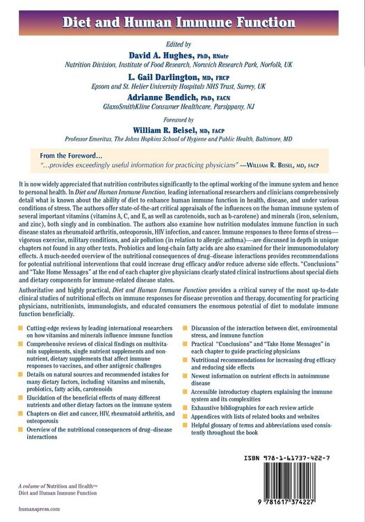 Produktbild: Diet and Human Immune Function