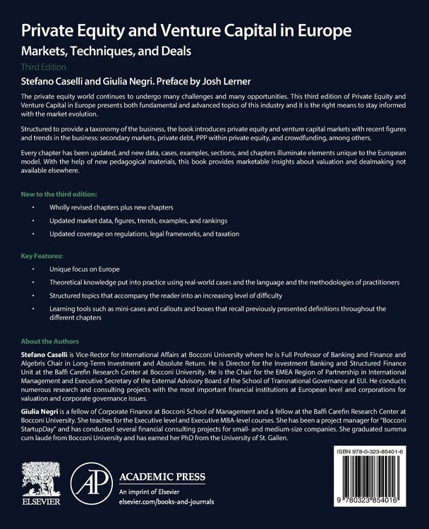 Produktbild: Private Equity and Venture Capital in Europe