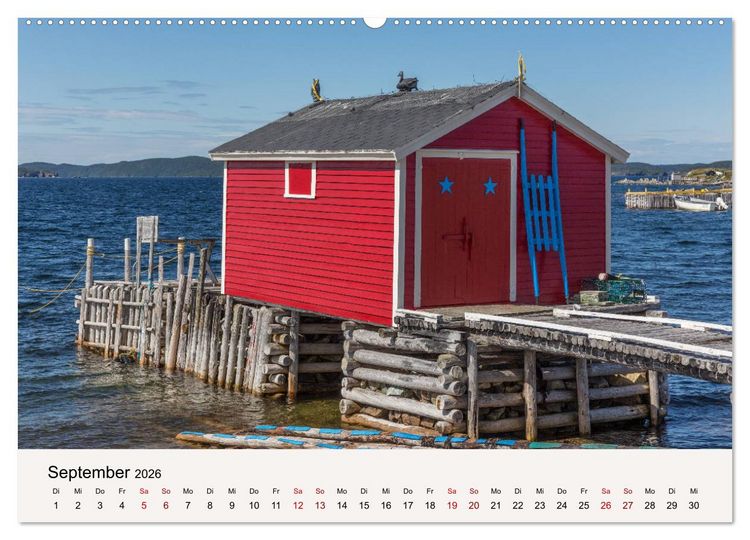 Produktbild: Neufundland Impressionen 2026 (hochwertiger Premium Wandkalender 2026 DIN A2 quer), Kunstdruck in Hochglanz