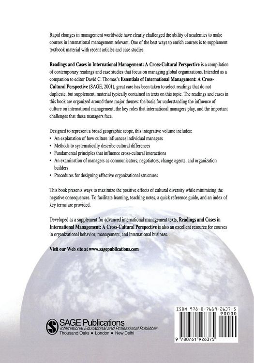 Produktbild: Readings and Cases in International Management