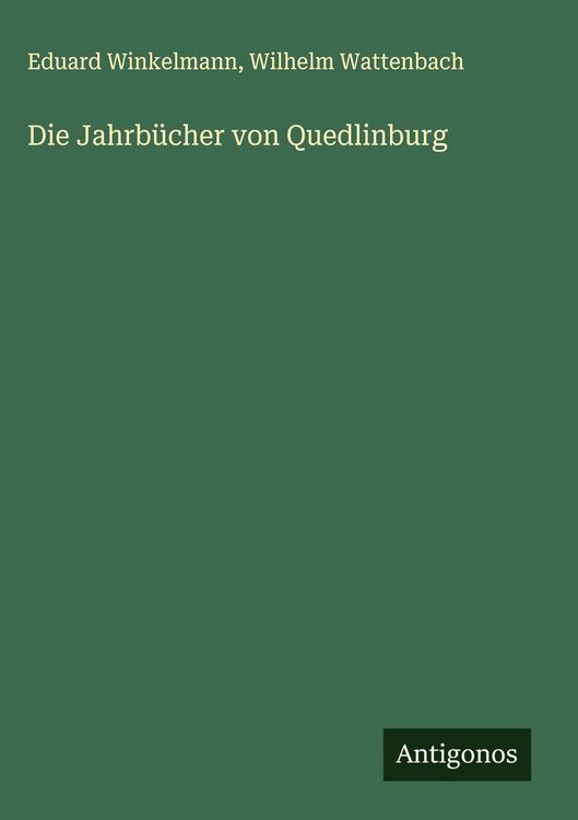 Produktbild: Die Jahrb&uuml;cher von Quedlinburg