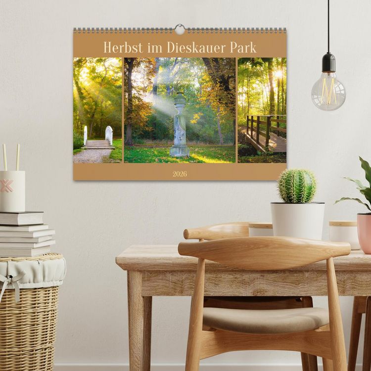 Produktbild: Herbst im Dieskauer Park (Wandkalender 2026 DIN A3 quer), CALVENDO Monatskalender