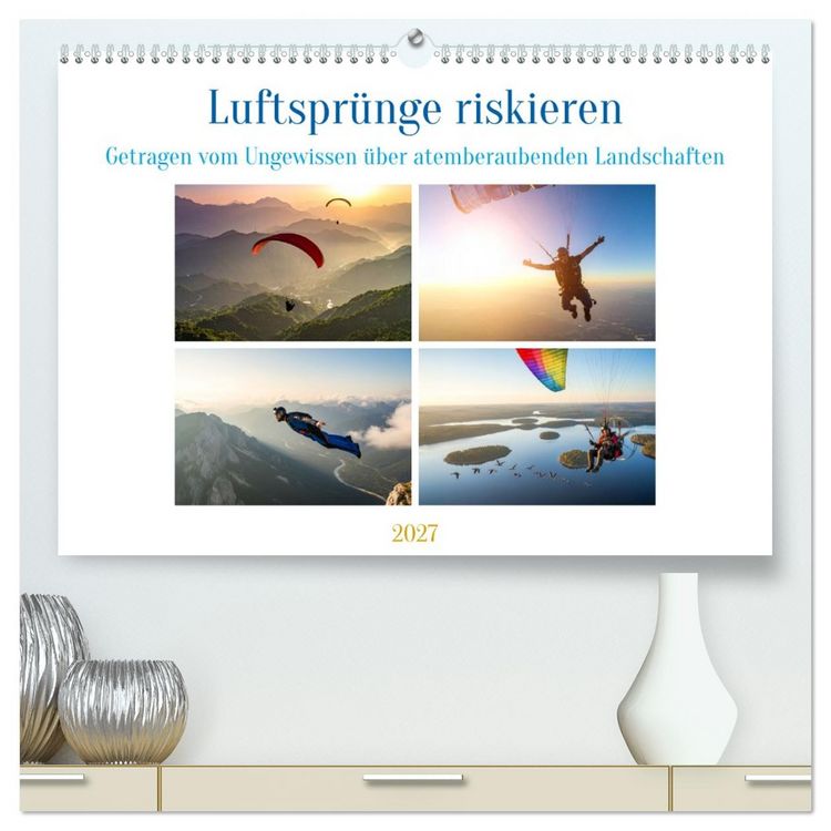 Produktbild: Luftspr&uuml;nge riskieren (hochwertiger Premium Wandkalender 2027 DIN A2 quer), Kunstdruck in Hochglanz