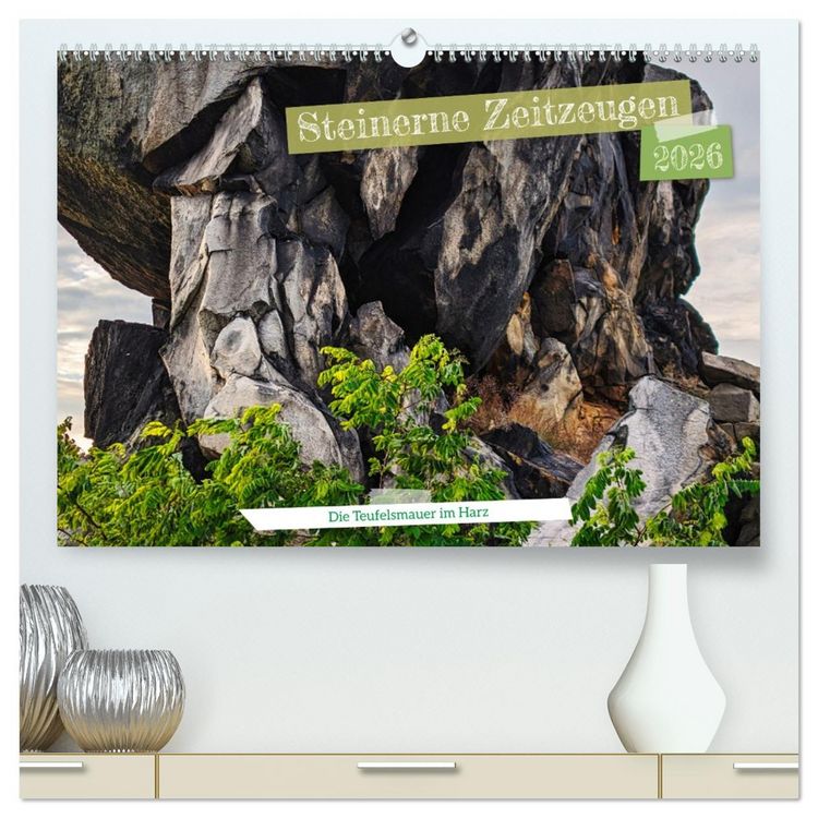 Produktbild: Steinerne Zeitzeugen (hochwertiger Premium Wandkalender 2026 DIN A2 quer), Kunstdruck in Hochglanz
