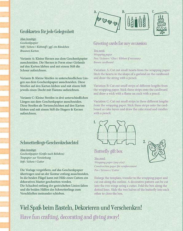 Produktbild: Geschenkpapier-Buch: Sch&ouml;ner Schenken - GartenLiebe (Bastin)