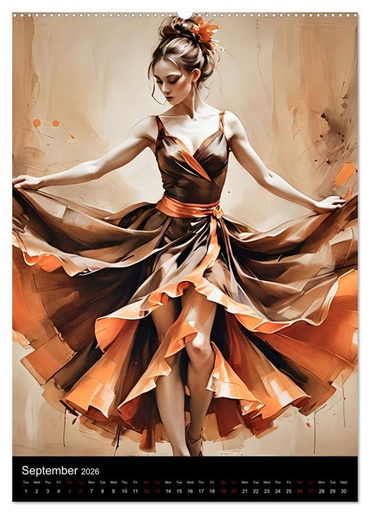 Produktbild: Dancing Elegance (Wall Calendar 2026 DIN A2 portrait), CALVENDO 12 Month Wall Calendar