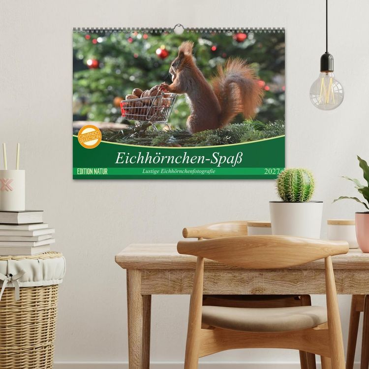 Produktbild: Eichh&ouml;rnchen-Spa&szlig; (Wandkalender 2027 DIN A3 quer), CALVENDO Monatskalender