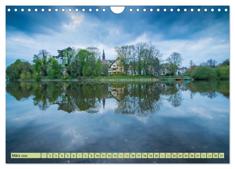 Produktbild: Gr&uuml;nes Halle/Saale - Meine wilde H&auml;ndelstadt (Wandkalender 2026 DIN A4 quer), CALVENDO Monatskalender