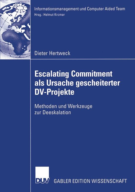 Produktbild: Escalating Commitment als Ursache gescheiterter DV-Projekte