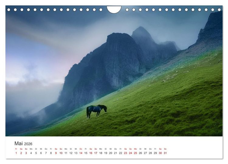 Produktbild: Im Wind der Freiheit - Ein Jahr voller Pferde (Wandkalender 2026 DIN A4 quer), CALVENDO Monatskalender