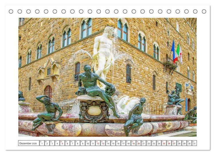 Produktbild: Florenz - Reiseziel in der Toskana (Tischkalender 2026 DIN A5 quer), CALVENDO Monatskalender