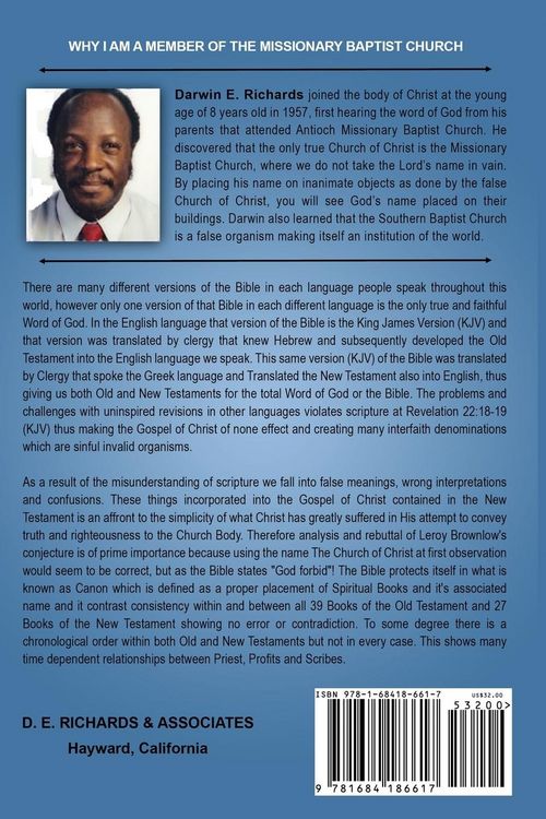 Produktbild: Why I Am A Member Of The Missionary Baptist Church