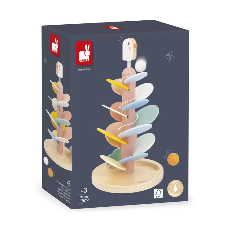 Produktbild: Holz-Klangbaum mit Kugelbahn &ndash; Musikalisches Spielzeug ab 3 Jahren