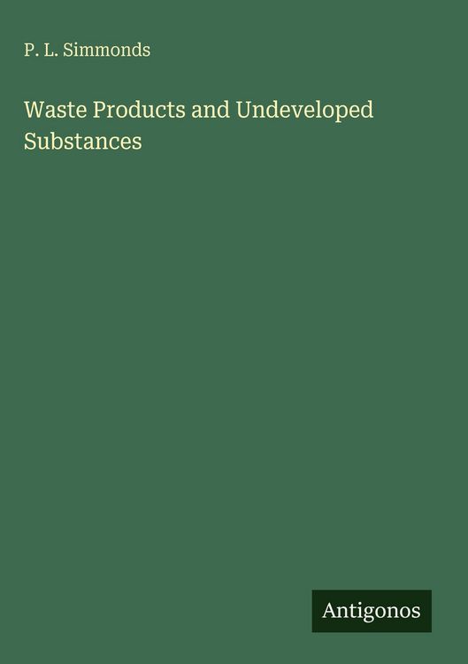 Produktbild: Waste Products and Undeveloped Substances