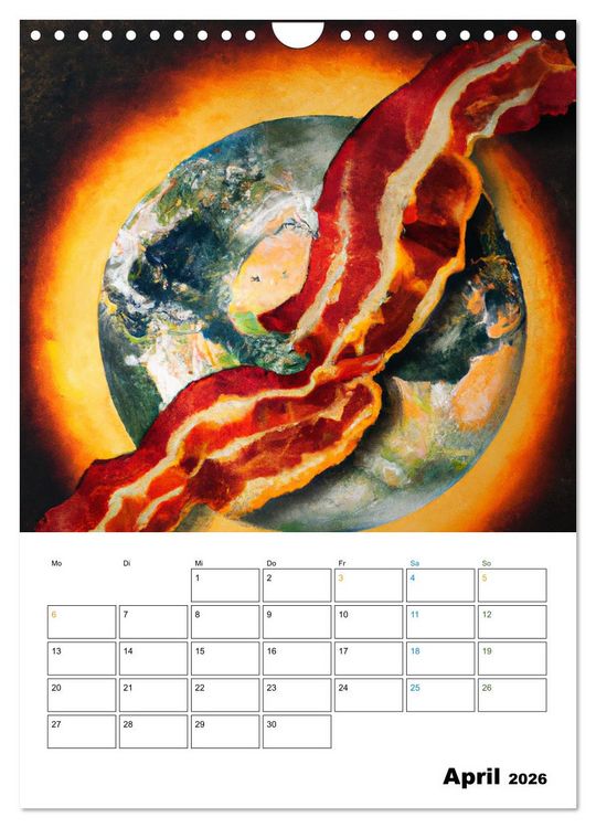 Produktbild: Bacon Kalender - Wir lieben Bacon (Wandkalender 2026 DIN A4 hoch), CALVENDO Monatskalender