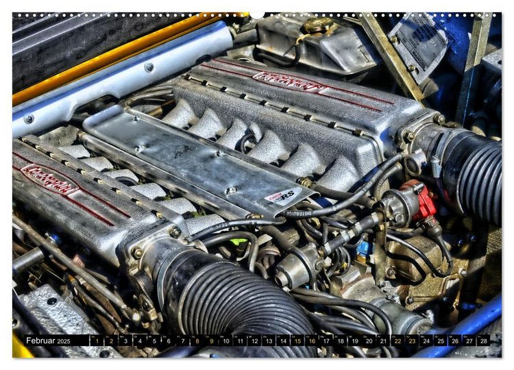 Produktbild: Ein Teufel in Gelb Lamborghini Diablo PHOTOART (Wandkalender 2025 DIN A2 quer), CALVENDO Monatskalender