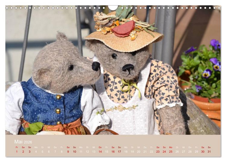 Produktbild: Robin der B&auml;r (Wandkalender 2026 DIN A3 quer), CALVENDO Monatskalender