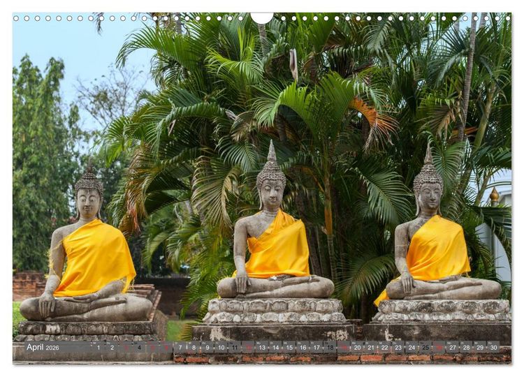 Produktbild: Buddha - Momente der inneren Einkehr (Wandkalender 2026 DIN A3 quer), CALVENDO Monatskalender