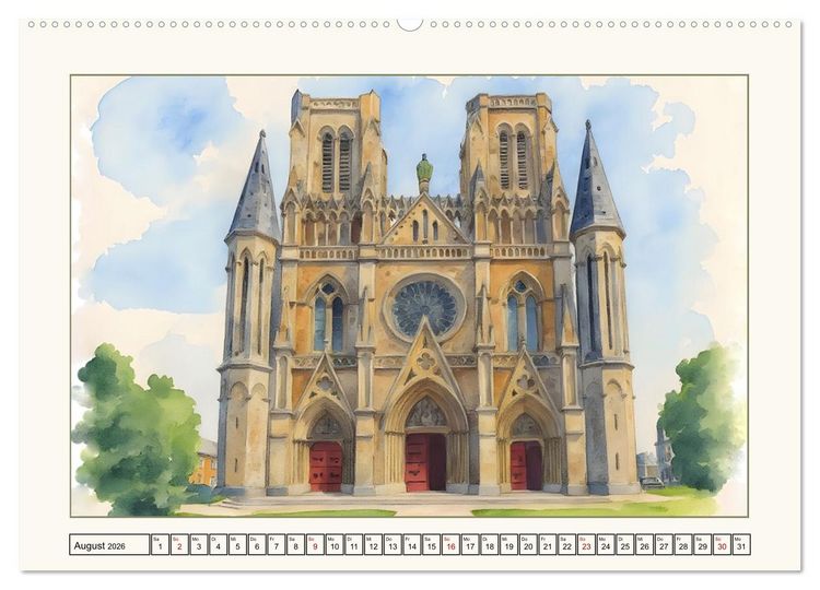 Produktbild: Reise durch die Normandie (hochwertiger Premium Wandkalender 2026 DIN A2 quer), Kunstdruck in Hochglanz
