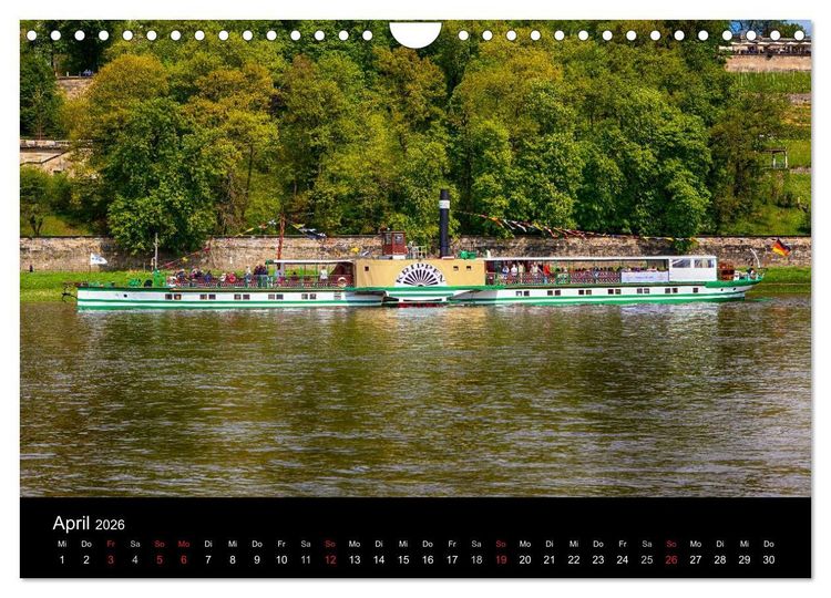 Produktbild: Schaufelraddampfer (Wandkalender 2026 DIN A4 quer), CALVENDO Monatskalender