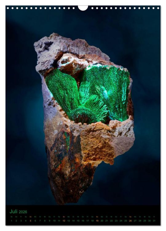 Produktbild: ZAUBERHAFTE MINERALIEN designed by nature (Wandkalender 2026 DIN A3 hoch), CALVENDO Monatskalender