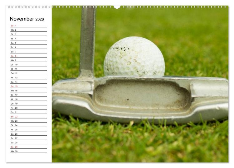 Produktbild: Abenteuer Golfspielen. Impressionen (hochwertiger Premium Wandkalender 2026 DIN A2 quer), Kunstdruck in Hochglanz
