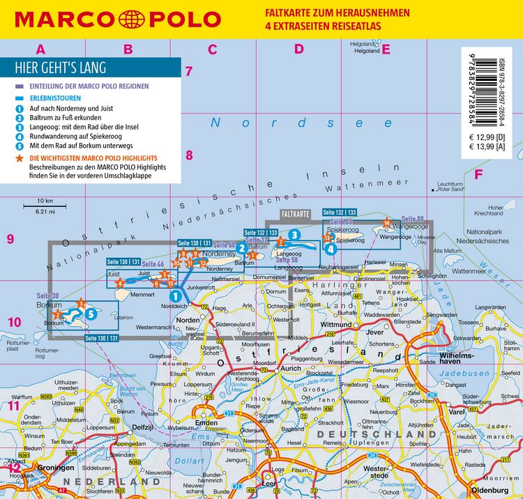 Produktbild: MARCO POLO Reisef&uuml;hrer Ostfriesische Inseln, Baltrum, Borkum, Juist, Langeoog
