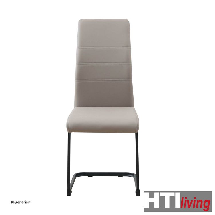 Produktbild: HTI-Living Schwingstuhl SallyP PU Freischwinger Esszimmerstuhl Kunstleder Schwarz