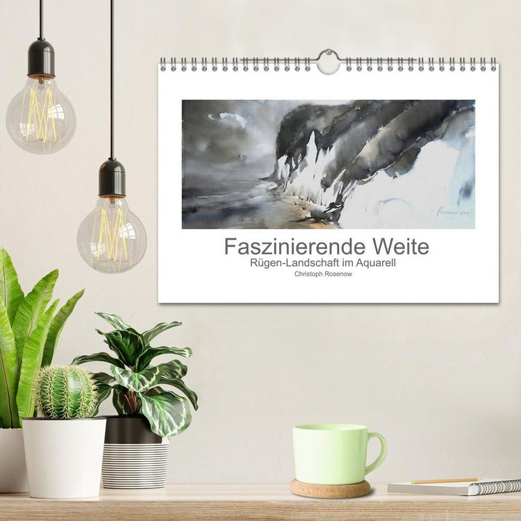 Produktbild: Faszinierende Weite. R&uuml;gen-Landschaft im Aquarell (Wandkalender 2026 DIN A4 quer), CALVENDO Monatskalender