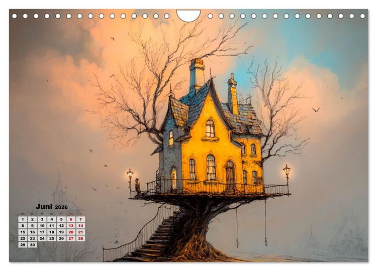 Produktbild: Ein Zuhause ist kein Winkelma&szlig;, sondern ein Gef&uuml;hl (Wandkalender 2026 DIN A4 quer), CALVENDO Monatskalender