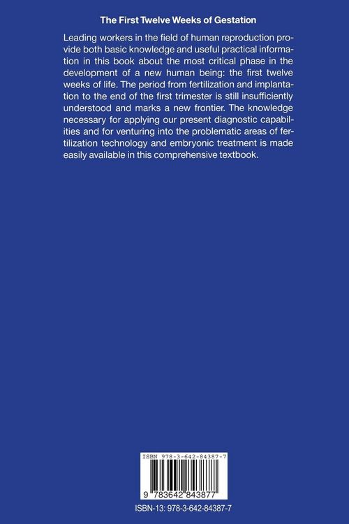Produktbild: The First Twelve Weeks of Gestation