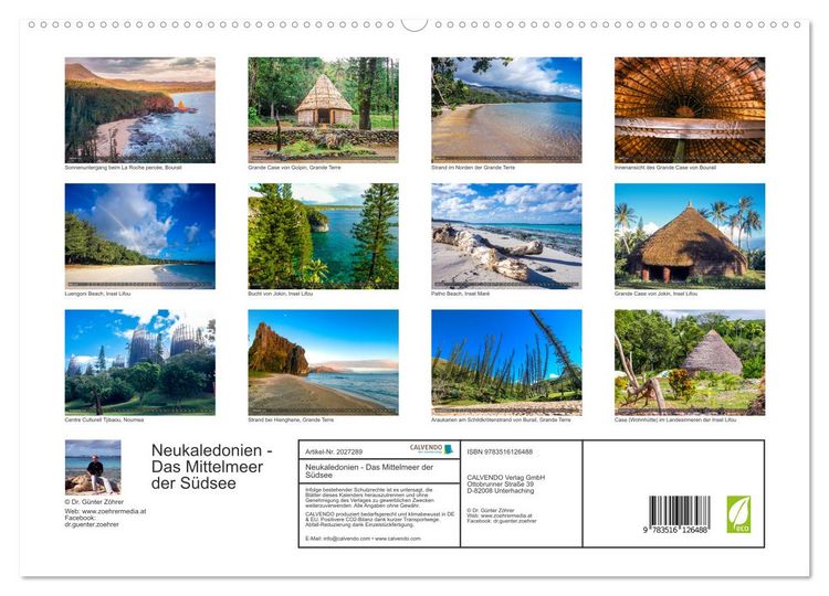 Produktbild: Neukaledonien - Das Mittelmeer der S&uuml;dsee (hochwertiger Premium Wandkalender 2026 DIN A2 quer), Kunstdruck in Hochglanz