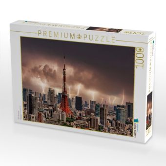 Produktbild: CALVENDO Puzzle Tokio-Panorama | 1000 Teile Lege-Gr&ouml;&szlig;e 64x48cm Foto-Puzzle f&uuml;r gl&uuml;ckliche Stunden