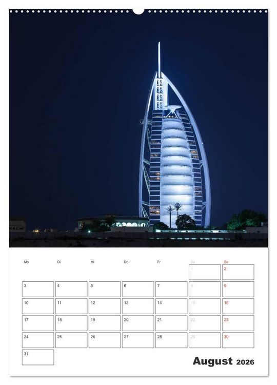 Produktbild: Vertical Dubai 2026 (hochwertiger Premium Wandkalender 2026 DIN A2 hoch), Kunstdruck in Hochglanz