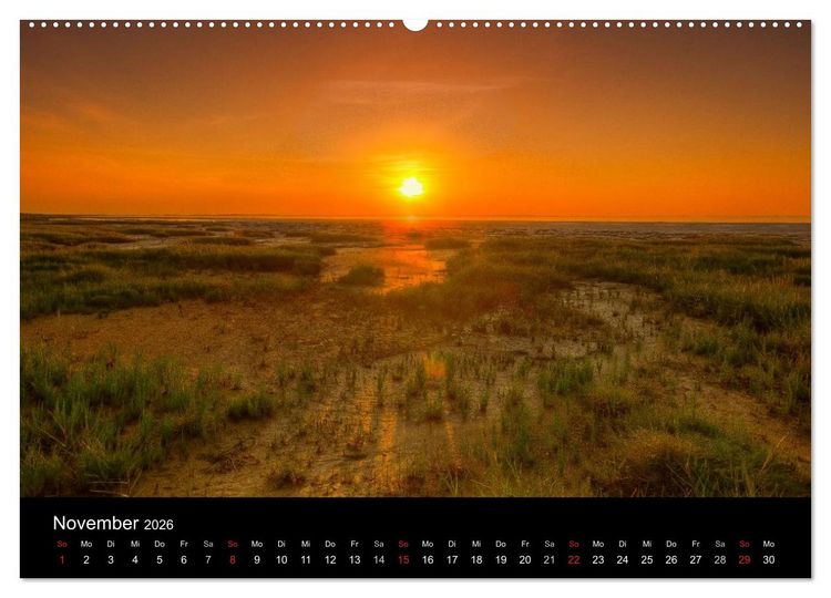 Produktbild: Sylt Morsumer Kliffabende Fotografien von Tobias Thiele (Wandkalender 2026 DIN A2 quer), CALVENDO Monatskalender