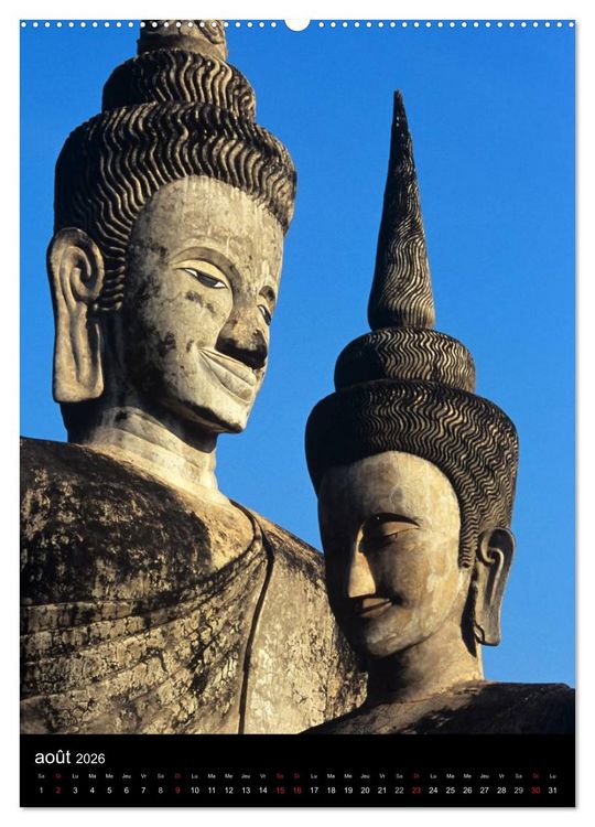 Produktbild: Bouddha Portraits du Sage (Calendrier mural 2026 DIN A2 horizontal) calendrier de bureau