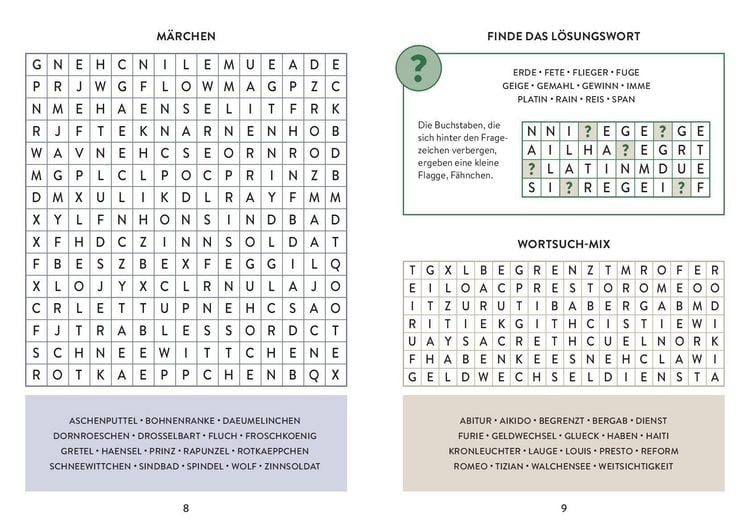 Produktbild: Wortsuchr&auml;tsel I &Uuml;ber 250 R&auml;tsel