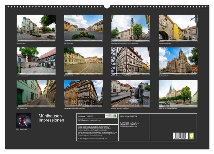 Produktbild: M&uuml;hlhausen Impressionen (Wandkalender 2026 DIN A2 quer), CALVENDO Monatskalender